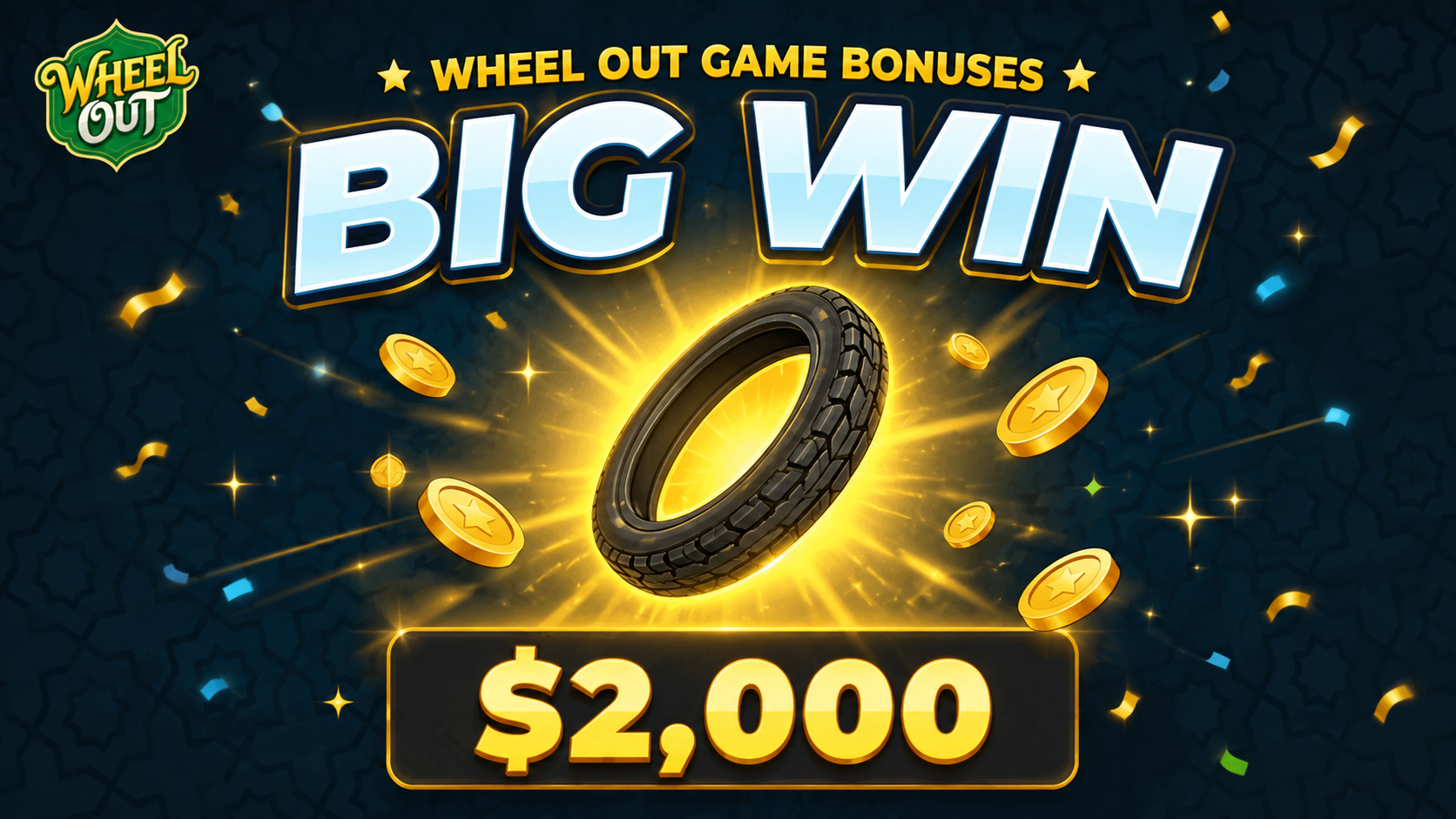 Wheel Out game big win screen